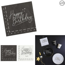 Tovaglioli di carta per compleanno x20 – Colorati, assorbenti & usa e getta