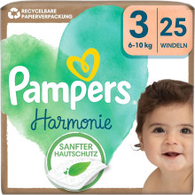 Pampers Harmonie – Pannolini – Taglia 3 (6–10 kg) – 25 pezzi