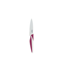 Coltello in acciaio inox bianco – Manico bimateriale – Lama 8,5 cm
