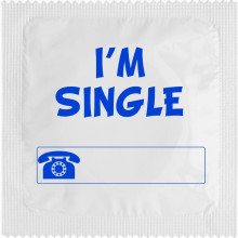 Préservatif humoristique « I’m Single »