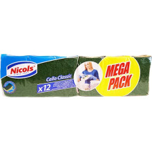 Nicols Cello Classic sponzen – Groen – Set van 6 + 6 gratis