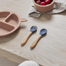 Tom & Zoé Couverts Bébé Bambou et Silicone