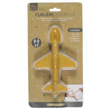 Tom & Zoé Lot de 2 Cuillères Bébé Avion en Plastique