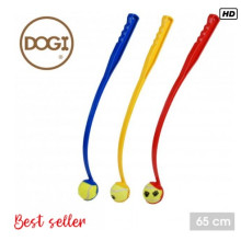 DOGI Lance-Balle pour Chien avec Balle de Tennis 65 cm