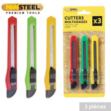 Set de 3 Cutters – Couleurs Assorties