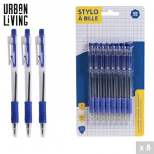 Urban Living Set van 8 Balpennen – Blauw