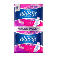 Always Ultra Diamond / Platinum – Serviettes Hygiéniques Large (Taille 2) avec Ailes