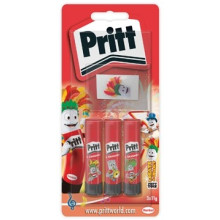 Pritt Stick – Bâton de Colle 11 g + Gadget Offert (Lot de 3)