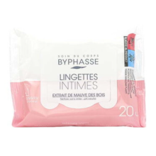 Byphasse Sensitiv Douceur – Lingettes Intimes Adaptées au pH Physiologique (20 Unités)