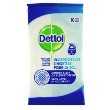 Dettol Lingettes Sols x10 – Nettoyant Désinfectant Pratique